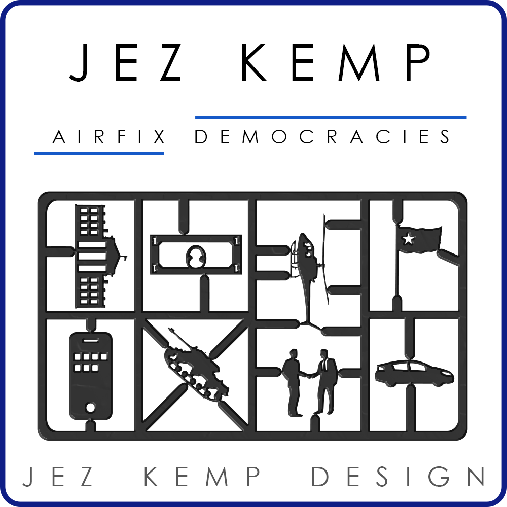 Jez Kemp Portfolio - Airfix Democracies Album Cover Artwork